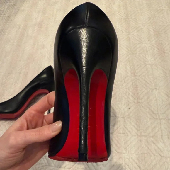 AUTHENTIC Black 100mm Decolette 554, Christian Louboutin, 36.5 (Not For Bundle) - Picture 7 of 15